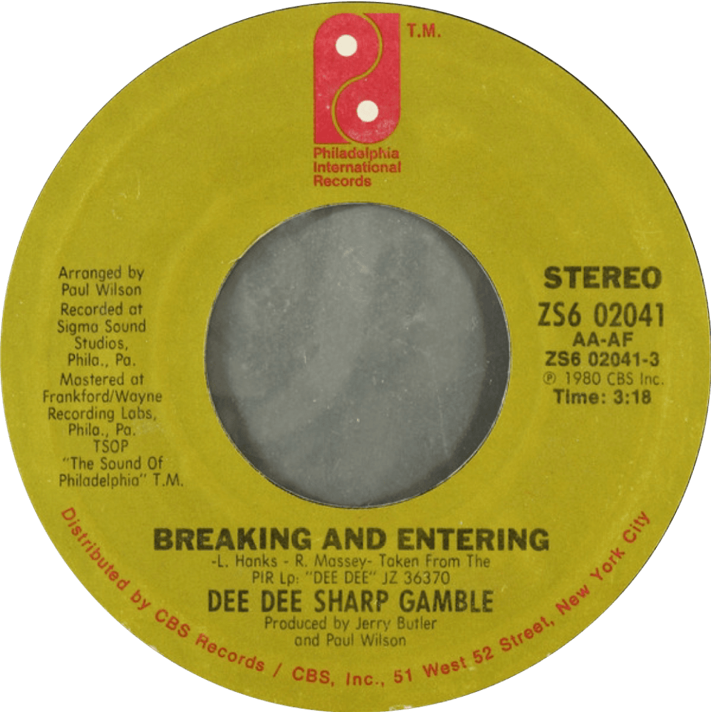 Dee Dee Sharp Gamble – Breaking and&nbsp;Entering