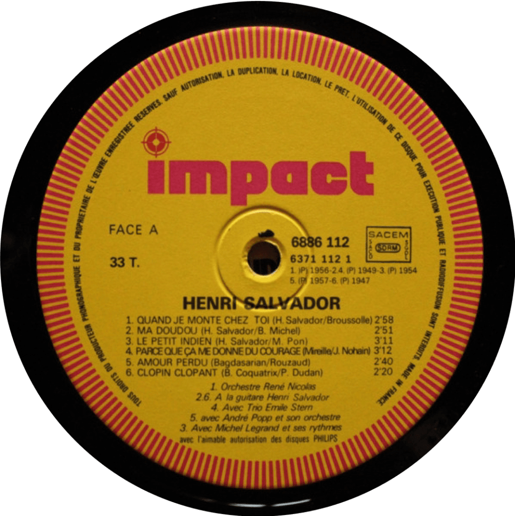 Henri Salvador – Quand Je Monte Chez&nbsp;Toi