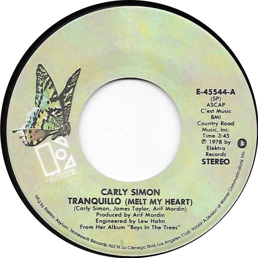 Carly Simon – Tranquillo (Melt My&nbsp;Heart)